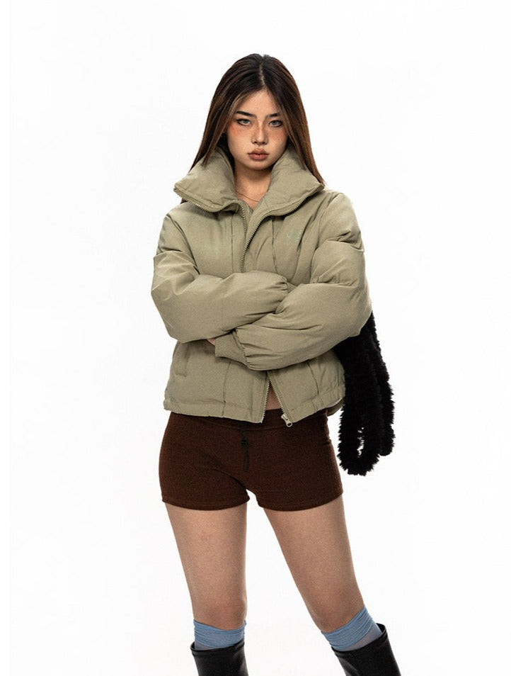 BB Stand Collar Puffer Jacket-korean-fashion-Jacket-BB's Closet-OH Garments