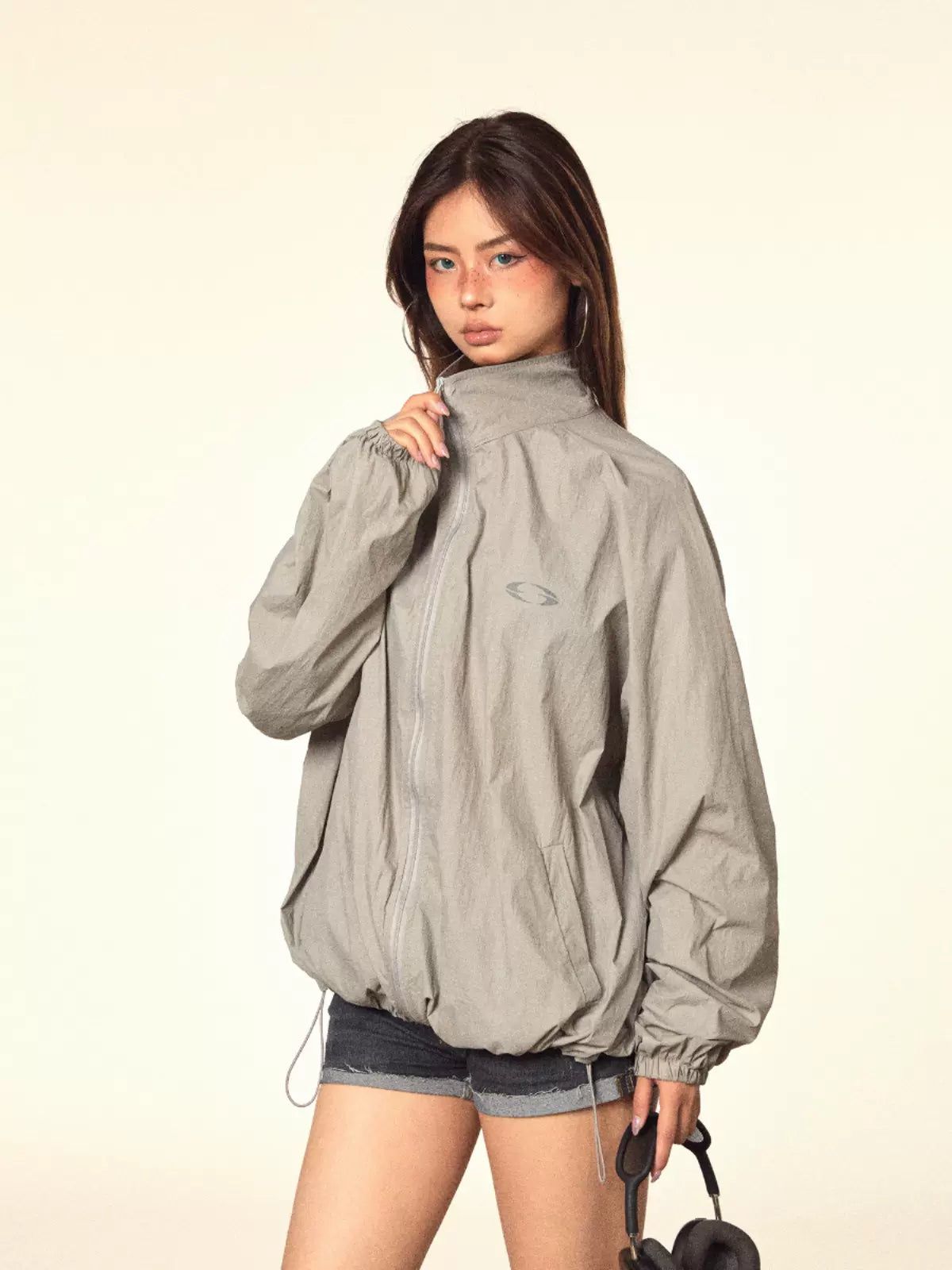 BB Stand Collar Sun Protection Jacket-korean-fashion-Jacket-BB's Closet-OH Garments