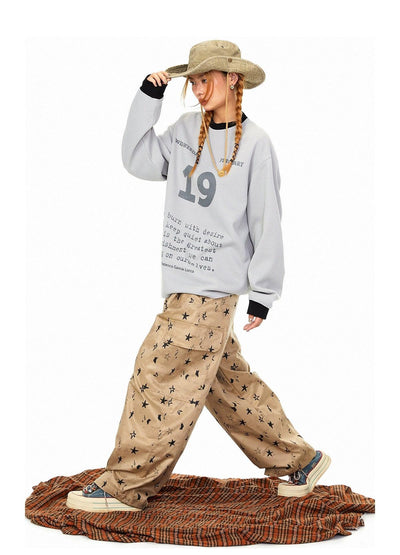 BB Stars and Moon Pattern Pants-korean-fashion-Pants-BB's Closet-OH Garments