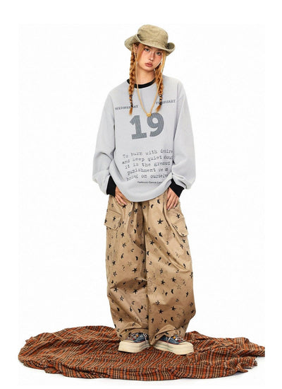 BB Stars and Moon Pattern Pants-korean-fashion-Pants-BB's Closet-OH Garments