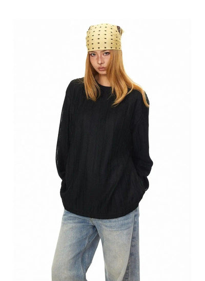 BB Textured Vertical Striped Shirt-korean-fashion-Shirt-BB's Closet-OH Garments