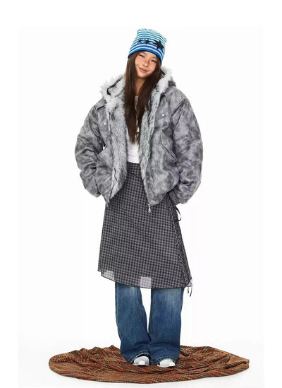 BB Tie-Dye Fur-Lined Hooded Jacket-korean-fashion-Jacket-BB's Closet-OH Garments