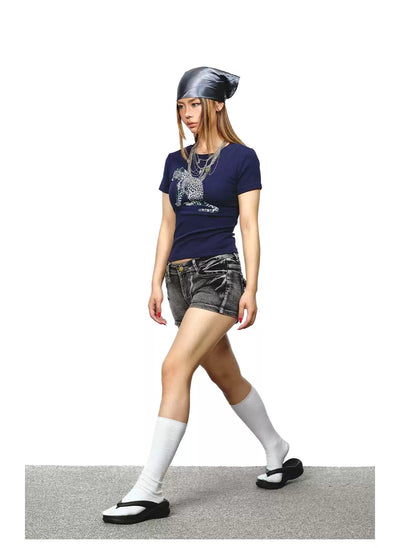 BB Tiger Graphic Cropped T-Shirt-korean-fashion-T-Shirt-BB's Closet-OH Garments