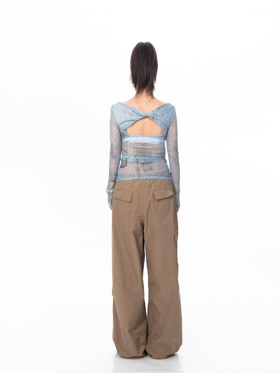 BB Twisted Fabric Slim Fit Blouse-korean-fashion-Blouse-BB's Closet-OH Garments