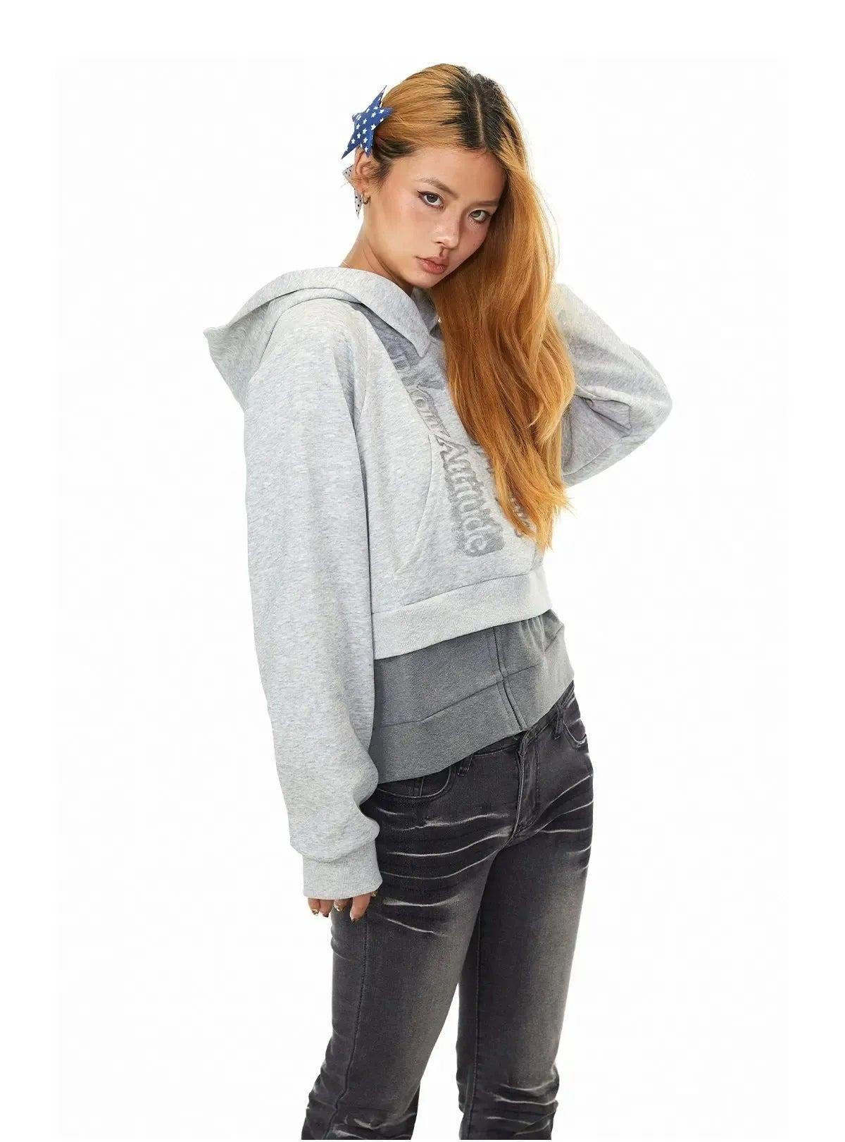 BB Two-Piece Letter Print Hoodie-korean-fashion-Hoodie-BB's Closet-OH Garments