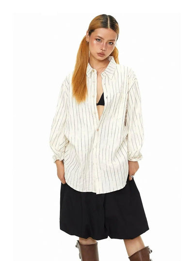 BB Vertical Stripes Pocketed Shirt-korean-fashion-Shirt-BB's Closet-OH Garments