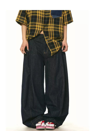 BB Washed Wide Leg Jeans-korean-fashion-Jeans-BB's Closet-OH Garments