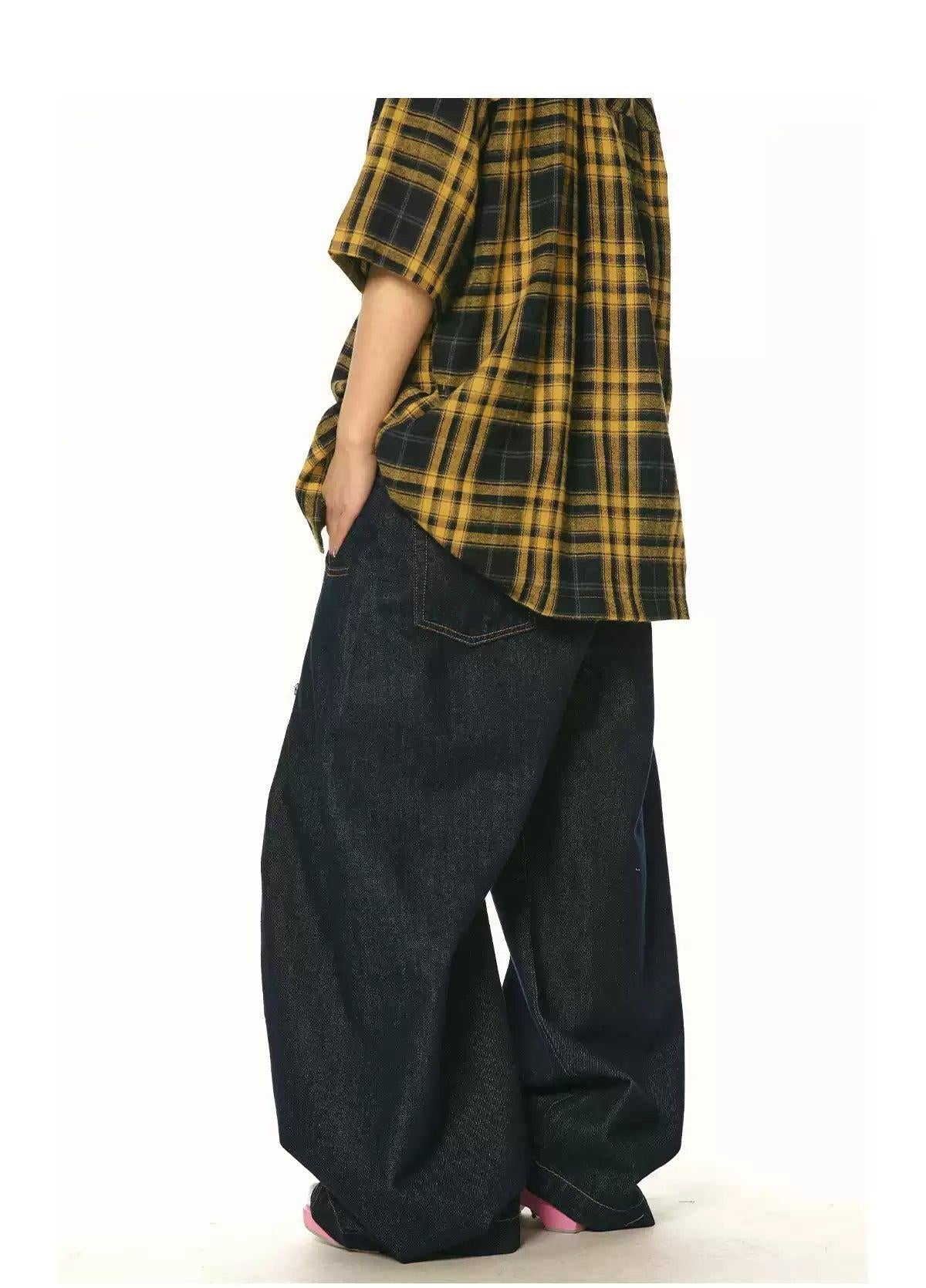 BB Washed Wide Leg Jeans-korean-fashion-Jeans-BB's Closet-OH Garments