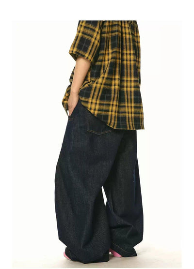 BB Washed Wide Leg Jeans-korean-fashion-Jeans-BB's Closet-OH Garments