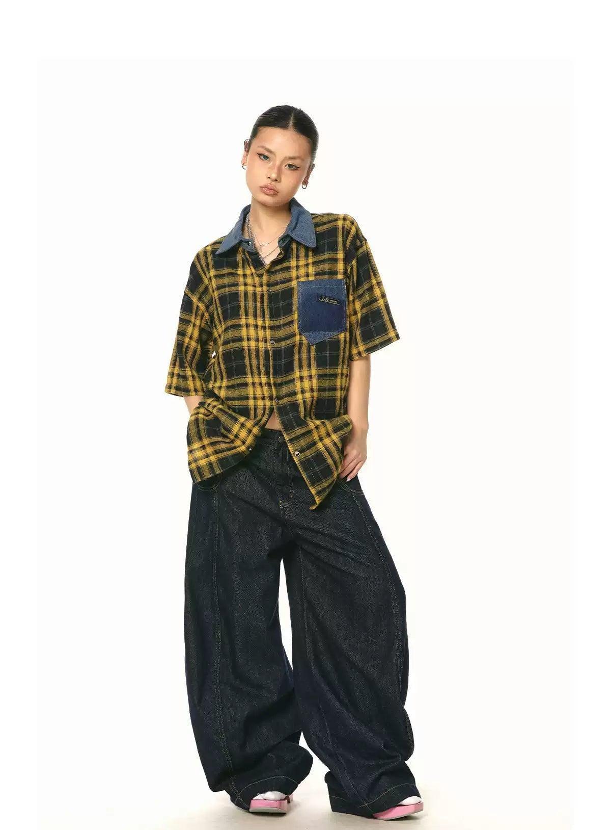 BB Washed Wide Leg Jeans-korean-fashion-Jeans-BB's Closet-OH Garments