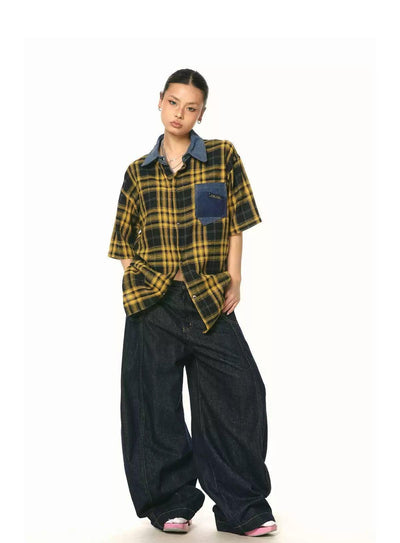 BB Washed Wide Leg Jeans-korean-fashion-Jeans-BB's Closet-OH Garments