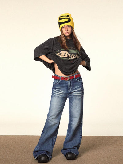 BB Whiskered Fade Flared Jeans-korean-fashion-Jeans-BB's Closet-OH Garments