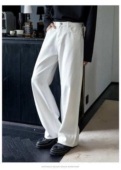Chuan Basic Straight Leg Jeans-korean-fashion-Jeans-Chuan's Closet-OH Garments
