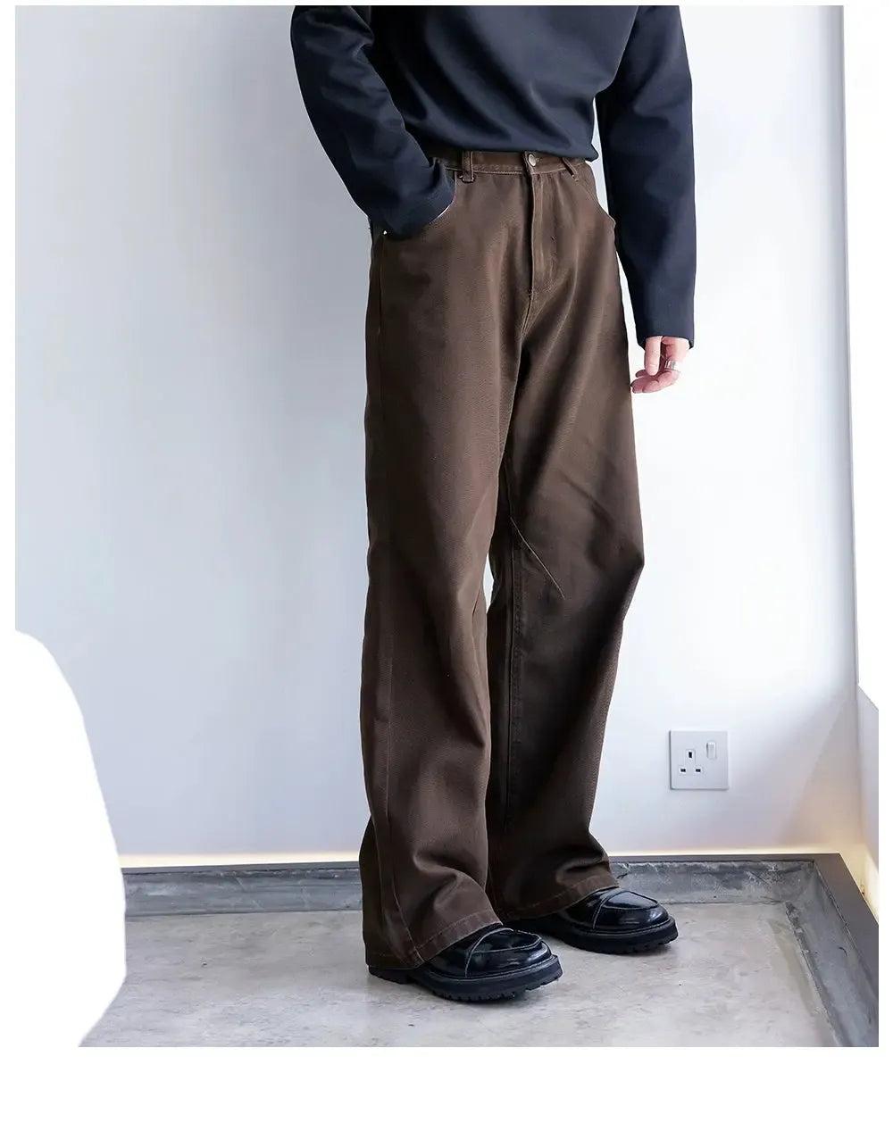 Chuan Basic Straight Leg Jeans-korean-fashion-Jeans-Chuan's Closet-OH Garments