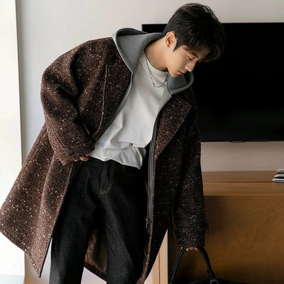 Chuan Chic Blend Hooded Overcoat-korean-fashion-Long Coat-Chuan's Closet-OH Garments