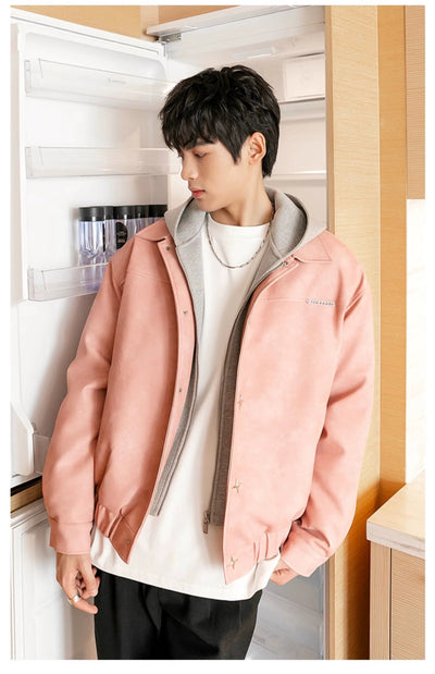Chuan Chic Hooded PU Leather Jacket-korean-fashion-Jacket-Chuan's Closet-OH Garments