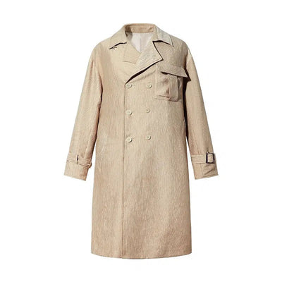 Chuan Classic Textured Trench Coat-korean-fashion-Long Coat-Chuan's Closet-OH Garments