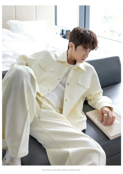 Chuan Clean Fit Breast Pocket Jacket-korean-fashion-Jacket-Chuan's Closet-OH Garments