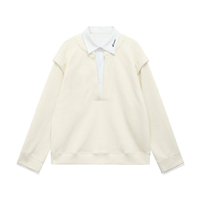 Chuan Collared Layer Ribbed Jacket-korean-fashion-Jacket-Chuan's Closet-OH Garments
