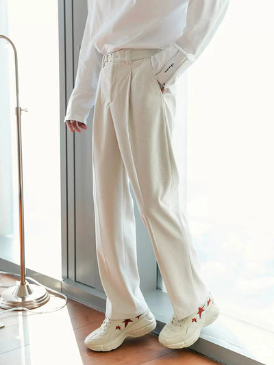 Chuan Comfy Loose Corduroy Pants-korean-fashion-Pants-Chuan's Closet-OH Garments