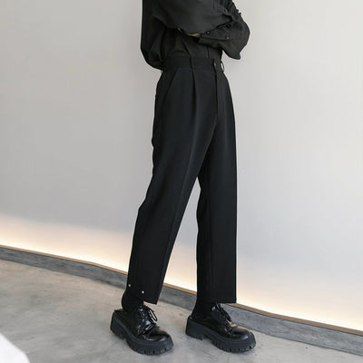 Chuan Cropped Straight Leg Pants-korean-fashion-Pants-Chuan's Closet-OH Garments