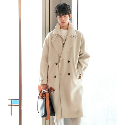 Chuan Detachable Buckle Long Coat-korean-fashion-Long Coat-Chuan's Closet-OH Garments
