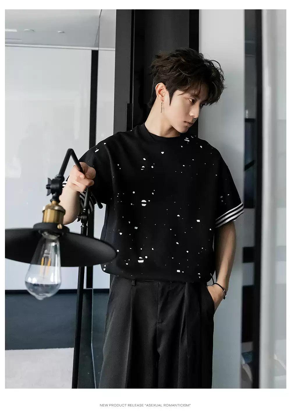 Chuan Distressed Layered T-Shirt-korean-fashion-T-Shirt-Chuan's Closet-OH Garments