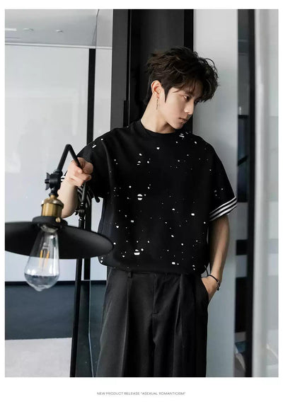 Chuan Distressed Layered T-Shirt-korean-fashion-T-Shirt-Chuan's Closet-OH Garments