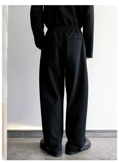 Chuan Drawstring Pleated Sweatpants-korean-fashion-Pants-Chuan's Closet-OH Garments