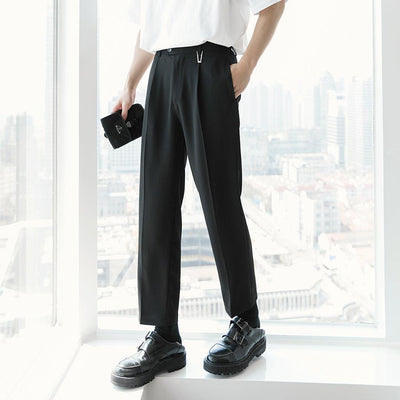 Chuan Essential Cropped Pants-korean-fashion-Pants-Chuan's Closet-OH Garments