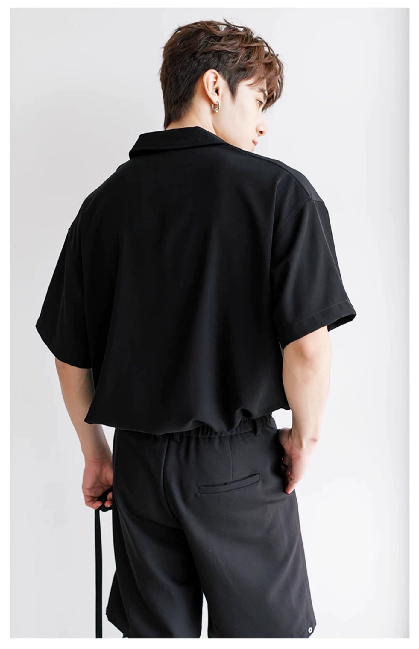 Chuan Front Pocket Layered Polo-korean-fashion-Polo-Chuan's Closet-OH Garments