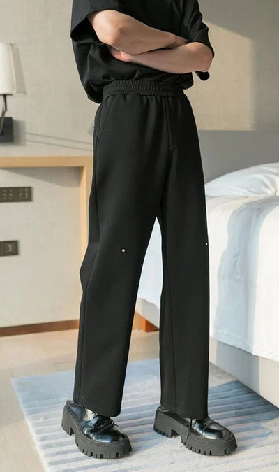 Chuan Gartered Versatile Pants-korean-fashion-Pants-Chuan's Closet-OH Garments
