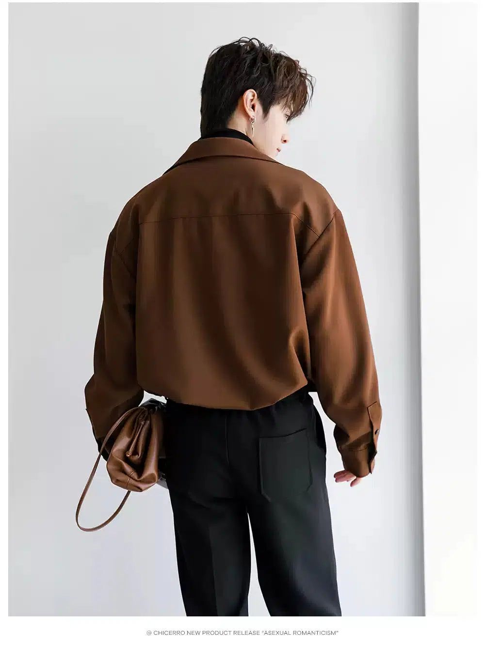 Chuan Layered V-Neck Minimal Shirt-korean-fashion-Shirt-Chuan's Closet-OH Garments