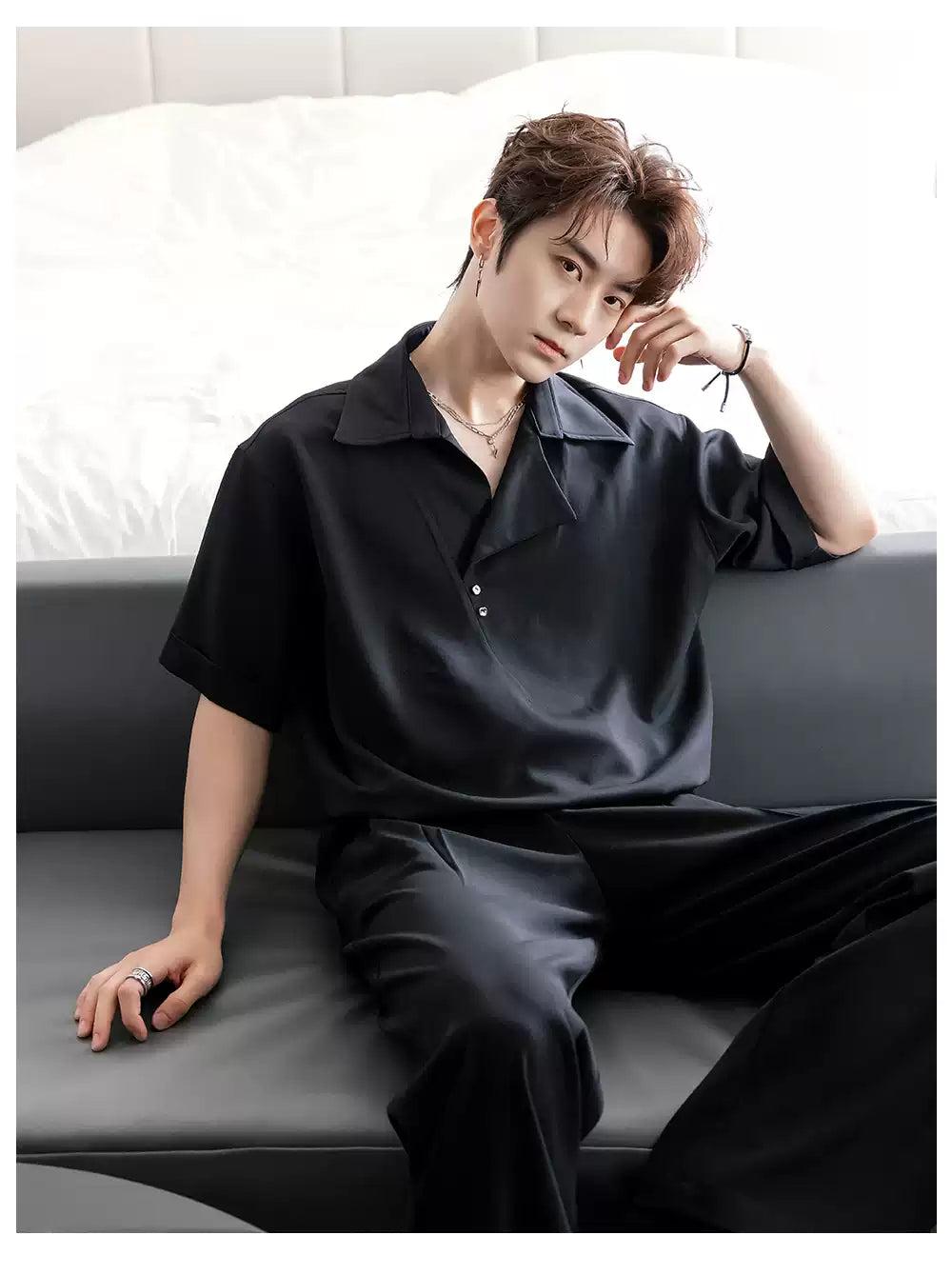Chuan Mini Two-Buttons Clean Fit Polo-korean-fashion-T-Shirt-Chuan's Closet-OH Garments