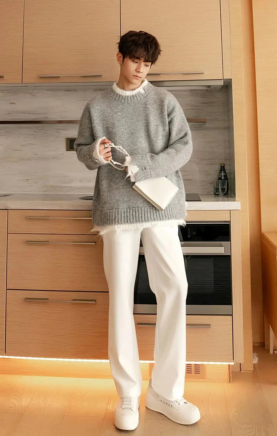 Chuan Minimal Distress Mohair Sweater-korean-fashion-Sweater-Chuan's Closet-OH Garments
