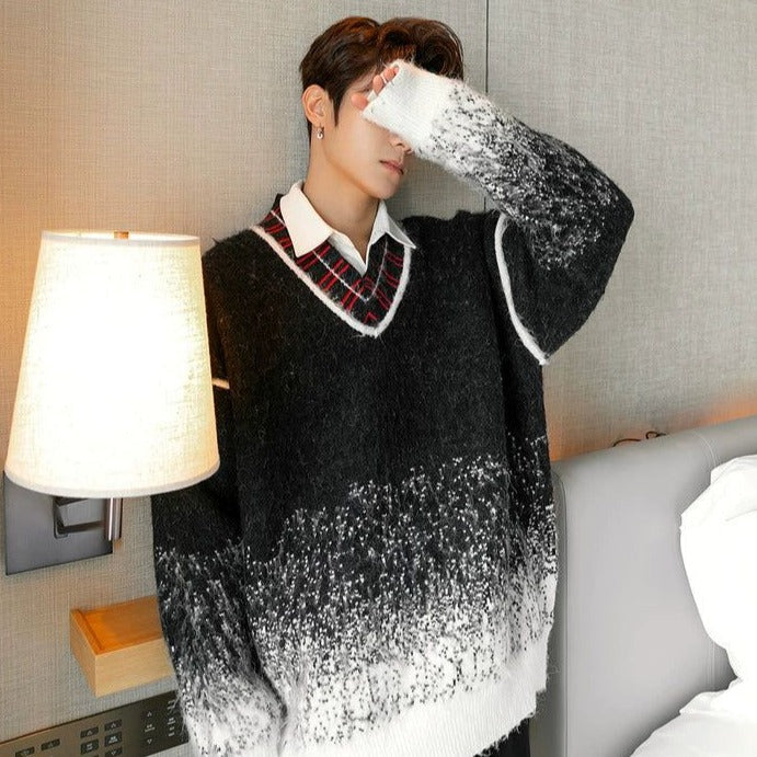 Chuan Mohair Bliss Gradient Sweater-korean-fashion-Sweater-Chuan's Closet-OH Garments
