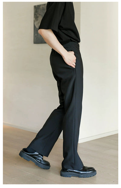 Chuan Plain Color Buttoned Pants-korean-fashion-Pants-Chuan's Closet-OH Garments
