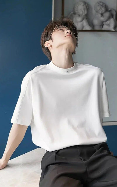 Chuan Relaxed Fit Casual T-Shirt-korean-fashion-T-Shirt-Chuan's Closet-OH Garments