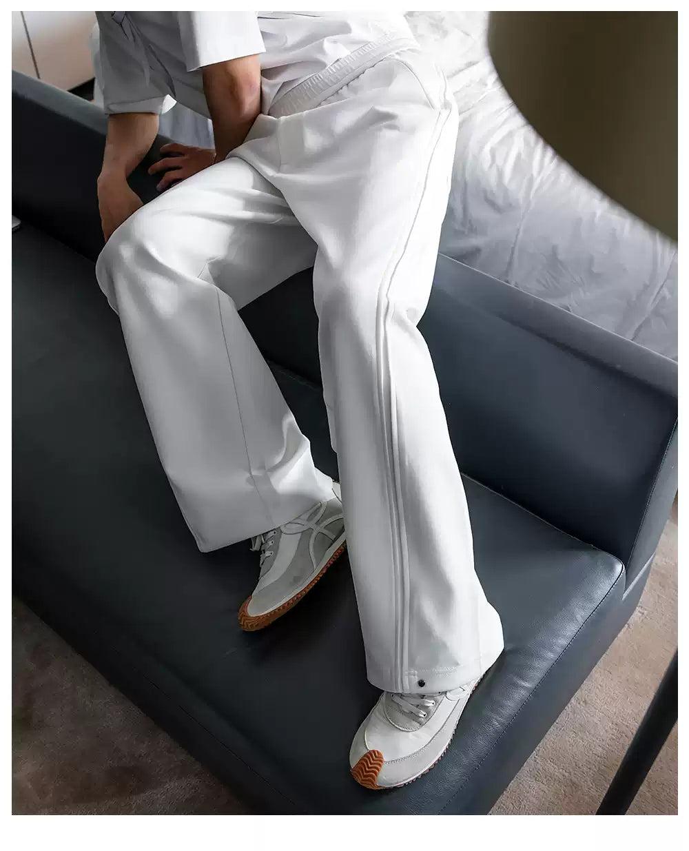 Chuan Side Pleated Pants-korean-fashion-Pants-Chuan's Closet-OH Garments