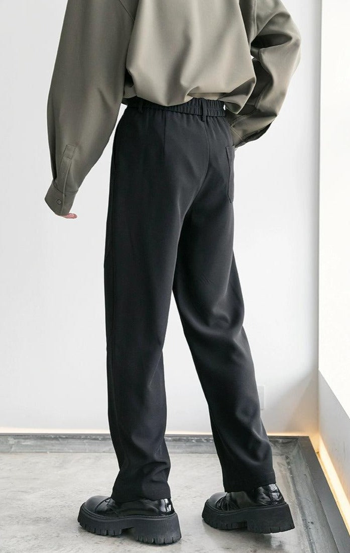 Chuan Solid Color Versatile Pants-korean-fashion-Pants-Chuan's Closet-OH Garments