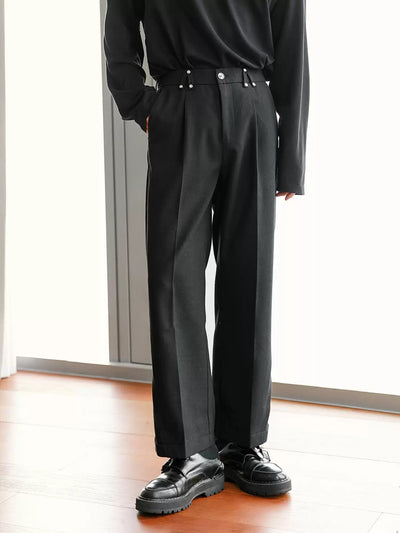 Chuan Sporty Adjustable Cuff Trousers-korean-fashion-Trousers-Chuan's Closet-OH Garments