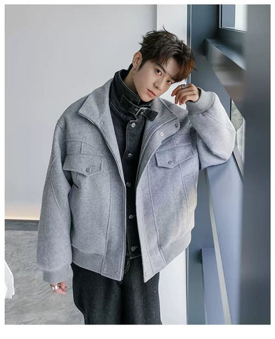 Chuan Stitched Layered Casual Fit Down Jacket-korean-fashion-Jacket-Chuan's Closet-OH Garments