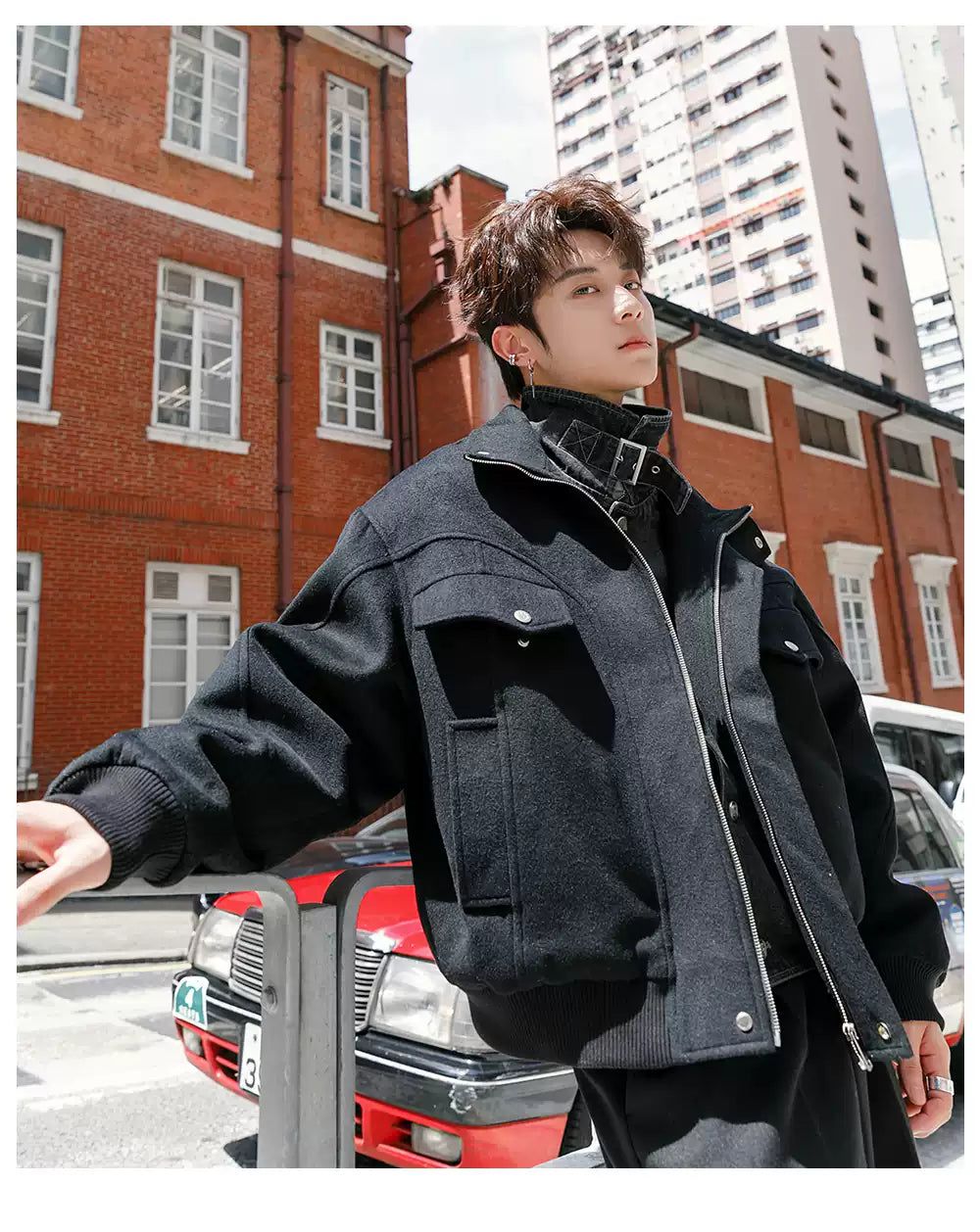 Chuan Stitched Layered Casual Fit Down Jacket-korean-fashion-Jacket-Chuan's Closet-OH Garments