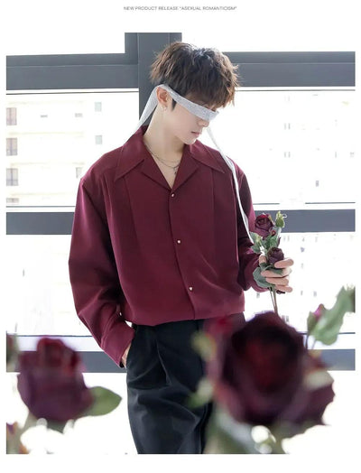 Chuan Structured Relaxed Flow Shirt-korean-fashion-Shirt-Chuan's Closet-OH Garments