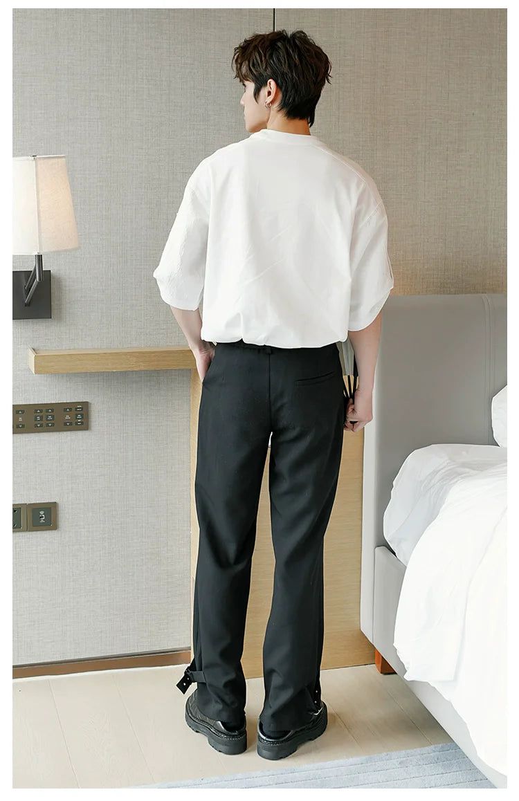 Chuan Textured Front Pocket T-Shirt-korean-fashion-T-Shirt-Chuan's Closet-OH Garments