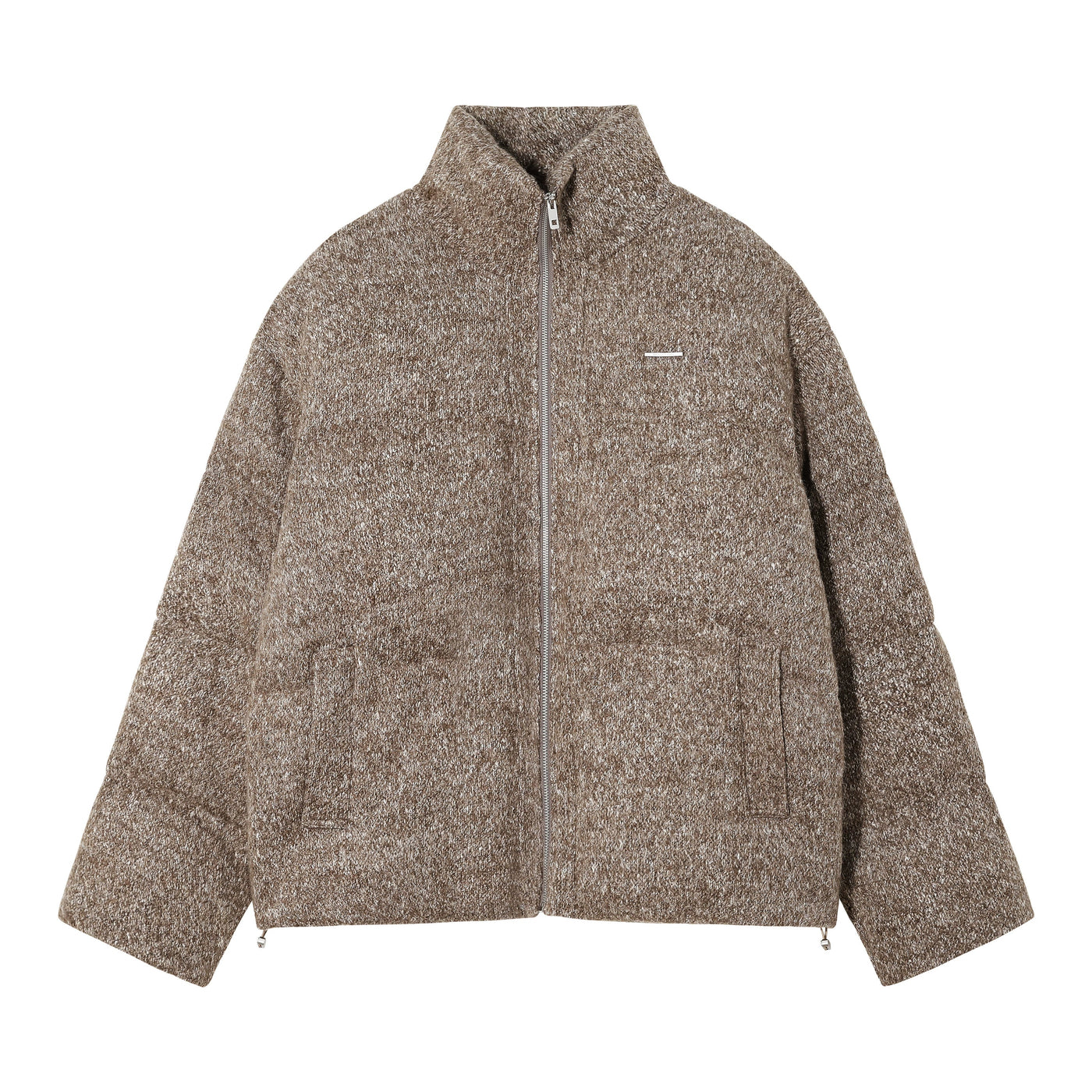 Chuan Textured Subtle Puffer Jacket-korean-fashion-Jacket-Chuan's Closet-OH Garments