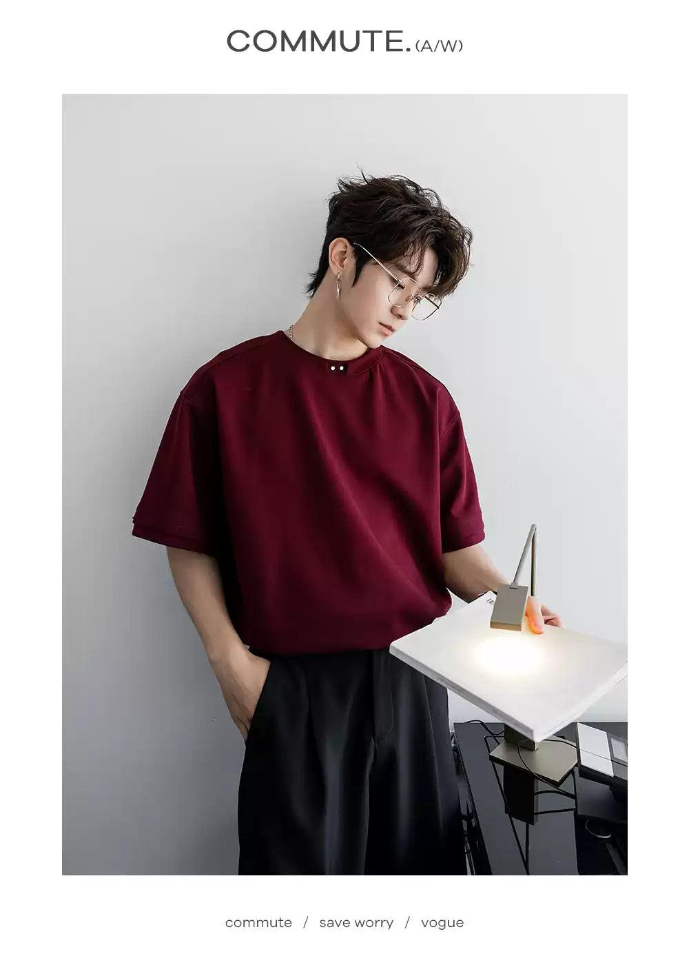 Chuan Versatile Comfty T-Shirt-korean-fashion-T-Shirt-Chuan's Closet-OH Garments