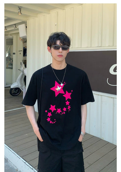Cui Ascending Star Graphic T-Shirt-korean-fashion-T-Shirt-Cui's Closet-OH Garments