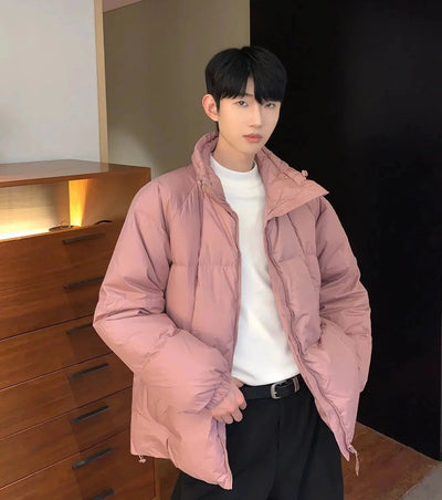Cui Athleisure Zipped Puffer Jacket-korean-fashion-Jacket-Cui's Closet-OH Garments