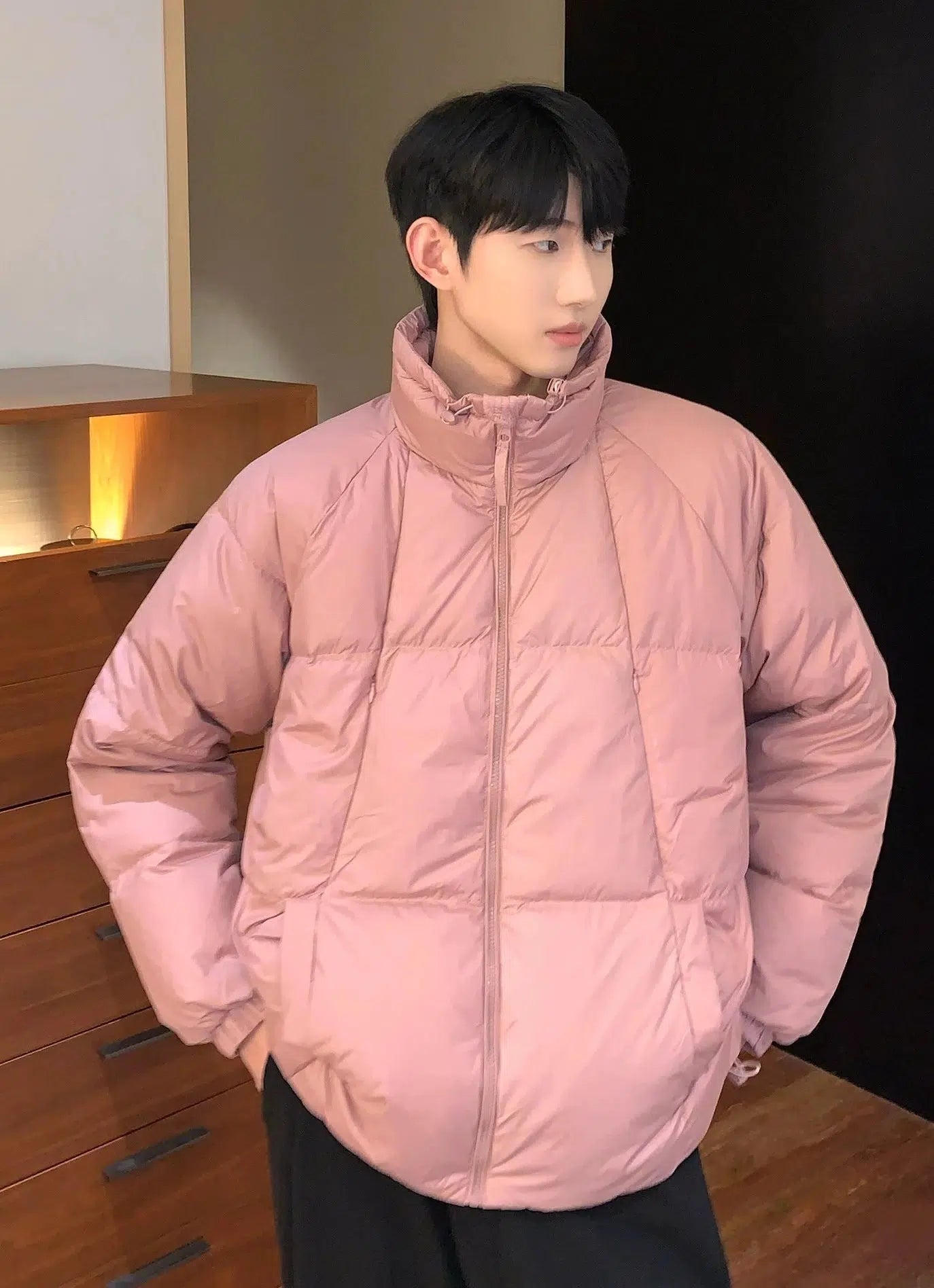Cui Athleisure Zipped Puffer Jacket-korean-fashion-Jacket-Cui's Closet-OH Garments